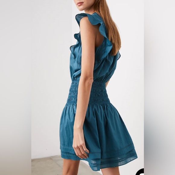 Rails Minnie Flutter Sleeve Mini Dress Lagoon - Picture 5 of 14